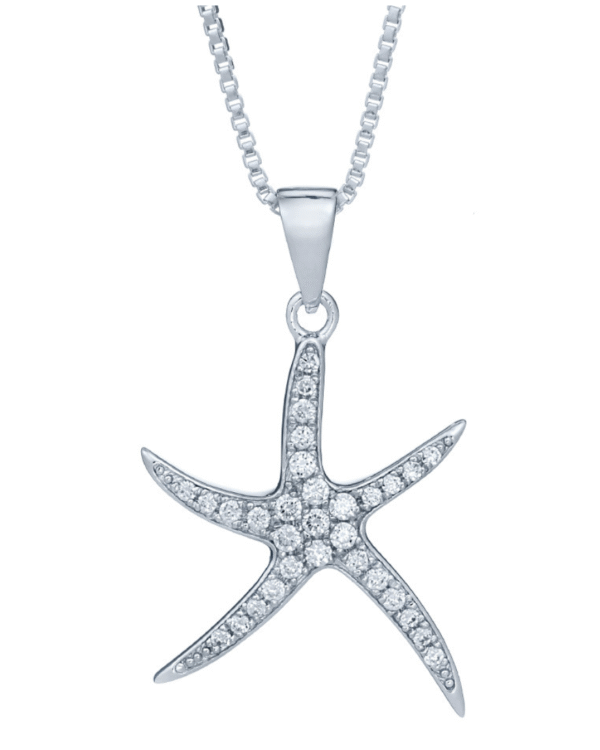 Starfish Necklace Silver